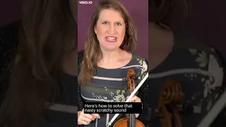 How to stop scratchy sounds on the violin #shorts