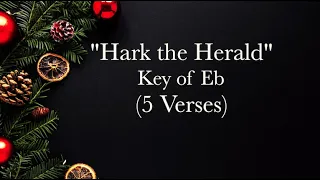 Hark! the Herald Angels Sing | Piano Instrumental with Lyrics