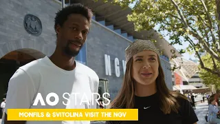 Monfils and Svitolina Visit The National Gallery of Victoria | Australian Open 2022