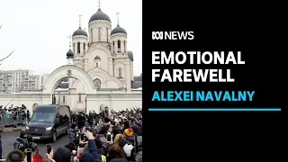 Moscow's emotional farewell to Russian opposition leader Alexei Navalny | ABC News