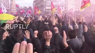 Франция:Протесты безработных,трудящихся и левых сил против политики буржуазной власти и  реакции.