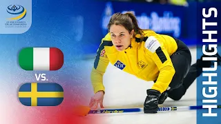 ITALY v SWEDEN - Qualification game highlights - LGT World Women’s Curling Championship 2023