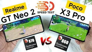 Realme GT Neo 2 vs Poco X3 Pro Speedtest Comparison Genshin Impact which opens fast😱💪😎