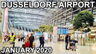 [4K] Dusseldorf International Airport Walk & SkyTrain - Complete Walkthrough