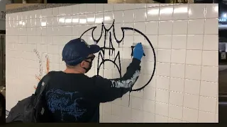 Bat (Sucky Bat) NYC graffiti