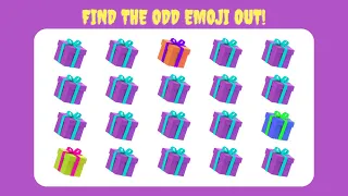 ACHE O EMOJI ESTRANHO NOS NÍVEIS FÁCIL MÉDIO DIFÍCIL- FIND THE ODD EMOJI OUT - PUZZLE QUIZ