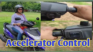 Accelerator control on scooty/sumitra roy vlog