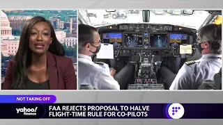 FAA rejects proposal to halve flight-time rule for co-pilots