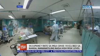 DOH says 75% of COVID-19 ICU beds nationwide now occupied | 24 Oras News Alert