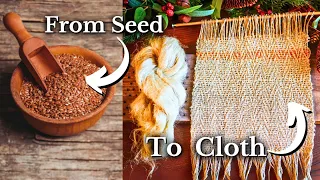 I grew my own cloth! 🧶 the entire flax to linen process