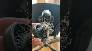 REMOVING HAIR FROM TROLLEY WHEEL | COMPUTER CHAIR