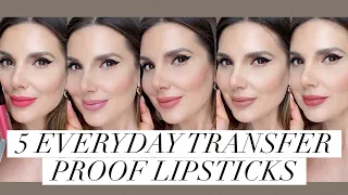 FIVE EVERYDAY TRANSFER PROOF LIPSTICKS | ALI ANDREEA