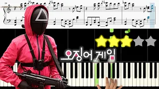 Squid Game - Way Back Then [ Squid Game OST ｜ Netflix ] 🎹《Piano Tutorial》 ★★★☆☆