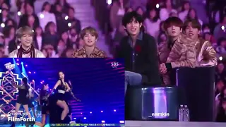 BTS REACTION to Jennie "SOLO" in 2018 SBS Gayodaejun