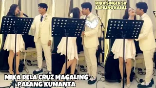 MIKA DELA CRUZ MAGALING PALANG KAKANTA. SINGER SA SARILING WEDDING RECEPTION. SO SWEET WITH MISTER🥰