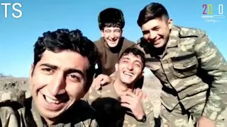 Интересные кадры азербайджанского солдата с фронта