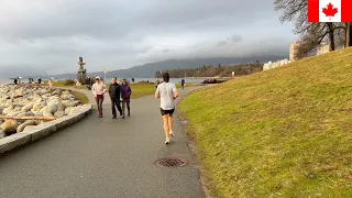 🇨🇦【4K】Vancouver Winter Walk - Sunset beach to Robson square