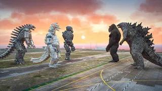 Godzilla, Kong Vs Mechagodzilla, Mecha Kong. Mechagodzilla 1975 Battle ( GTA V Mods )