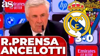 ANCELOTTI, RUEDA PRENSA CAMPEÓN LIGA casi CÁDIZ REAL MADRID HOY