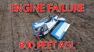 CATASTROPHIC AIRCRAFT ENGINE FAILURE | Cockpit view | Deadstick landing in cornfield FLIGHT VLOG 33