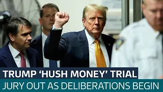 Jury deliberations begin in historic Trump hush money trial | ITV News