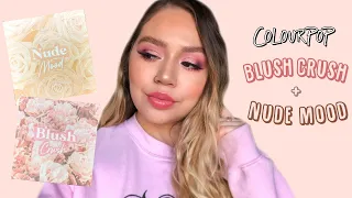 COLOURPOP BLUSH CRUSH + NUDE MOOD COLLECTION | SWATCHES, REVIEW + TUTORIAL | Makeupbytreenz