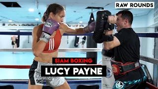 Lucy Payne Muay Thai Pad Work | Siam Boxing | RAW ROUNDS