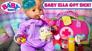 ☀️Baby Born Ella Morning Routine: 🍎Breakfast, Playtime + Helping Sick Baby Feel Better!🤒