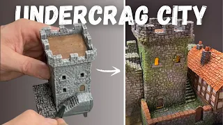 Miniature Stone Tower Scratch Build -  Undercrag City - Ep.2 - East Tower Pt. 2