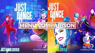 MENU COMPARISON - JUST DANCE 2023 x JUST DANCE 2024