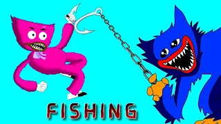Huggy Wuggy and Kissy Missy fishing & Peter #Top 2 Best I Painted My Truth. Poppy Playtime Animation