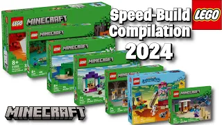 All Lego Minecraft Compilation Winter 2024   Speed Build Review