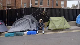 'I'm a computer science engineer': Homeless asylum seekers pitch tents in Dublin