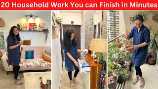 20 CLEANING HACKS for Home & Kitchen that can be DONE in MINUTES | Organizopedia