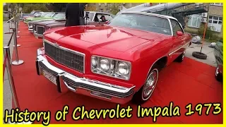 History of Chevrolet Impala 1973. Old American Muscle Cars of the 1970s