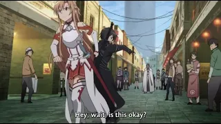 Sword Art Online - Kirito gets dragged by Asuna (HD)