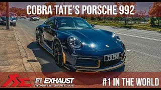 COBRA TATE'S REACTION TO HIS NEW PORSCHE EXHAUST - #1 FI EXHAUST PORSCHE 992 C4S IN THE WORLD