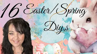 16 Spring/Easter Dollar Tree DIY’s , Home Decor on a Budger