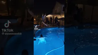 Big man breaks water slide 🛝😂😂😂😂