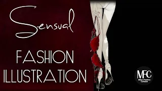 Lingerie Sensual Fashion Illustration ( Book Available in Amazon )