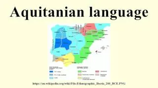 Aquitanian language