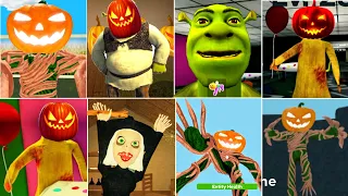 Shrek In The Backrooms New Halloween 2023 Update All 4 New Entity Jumpscares