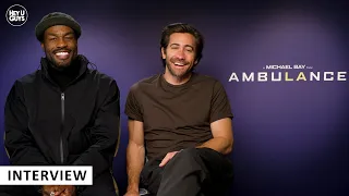 Ambulance - Jake Gyllenhaal & Yahya Abdul Mateen II on how to improvise on a Michael Bay set