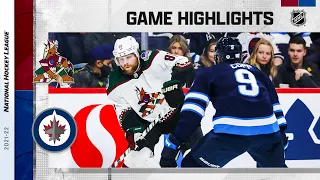 Coyotes @ Jets 11/29/21 | NHL Highlights