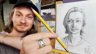 Self Portrait Drawing! - ONLY USING THIS PENCIL!