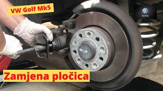 DIY zamjena zadnjih kočionih pločica na Golf/Jetta MK5 /How to Change Golf/Jetta MK5 Rear Brake Pads