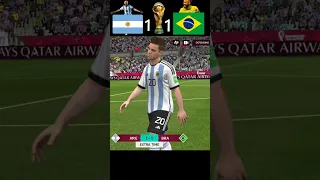 Argentina vs Brazil 🎯🏆 |Final Match - FIFA MOBILE ™ Highlights |#shorts#highlights #fifaworldcup2022