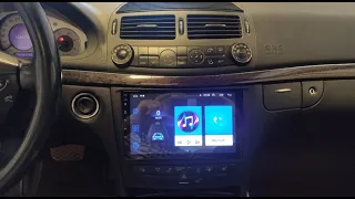 INSTALACIÓN RADIO PANTALLA ANDROID 9" EN MERCEDES W211 (año 2002) CAN BUS + FIBRA OPTICA.