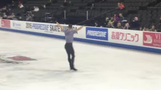 Adam Rippon - SP practice - SA 2016