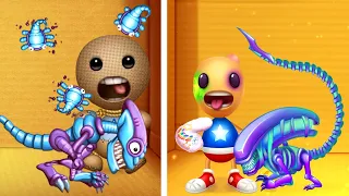 Aliens vs 2 Buddyman | Kick the Buddy vs Kick the Buddy Forever Android Gameplay Comparison